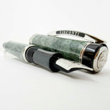 Visconti Millionaire Limited Edition Actual Green Marble Fountain Pen - Flexible Fine 23K Palladium Nib