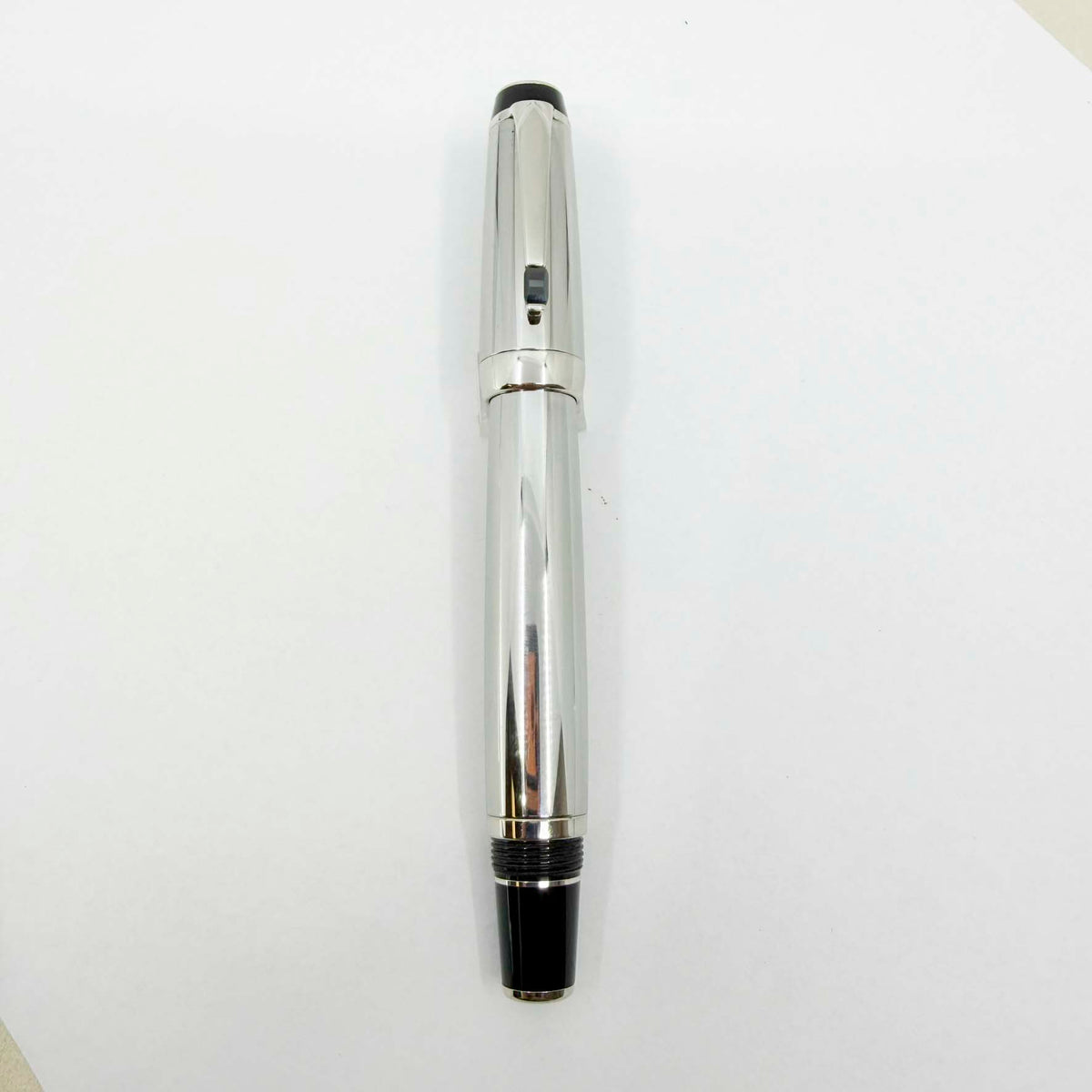 Montblanc Boheme Steel Noir Rollerball Pen - Black Onyx Stone in Clip