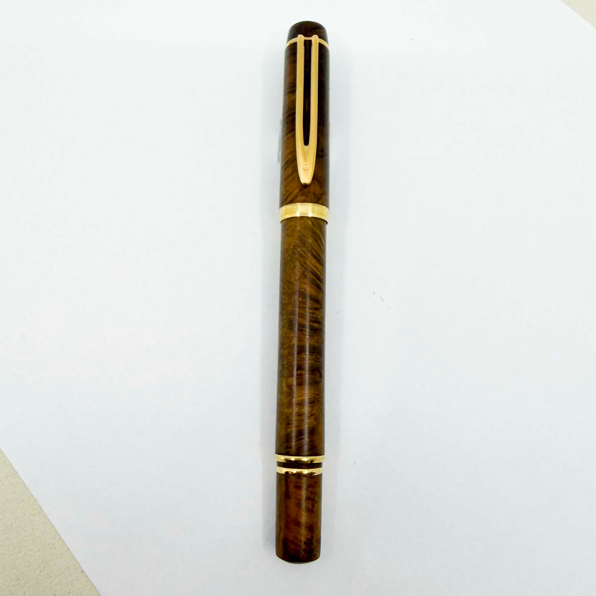 Waterman Man 100 Briarwood  Fountain Pen - Fine 18kt Gold Nib