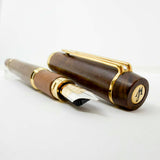 Waterman Man 100 Briarwood  Fountain Pen - Fine 18kt Gold Nib