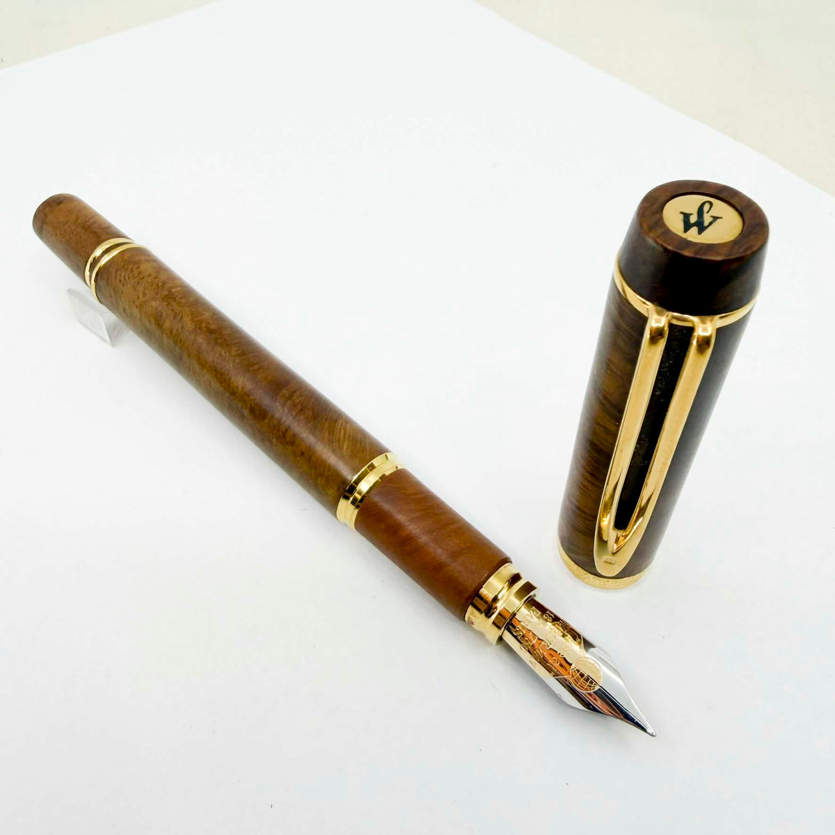 Waterman Man 100 Briarwood  Fountain Pen - Fine 18kt Gold Nib