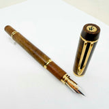 Waterman Man 100 Briarwood  Fountain Pen - Fine 18kt Gold Nib
