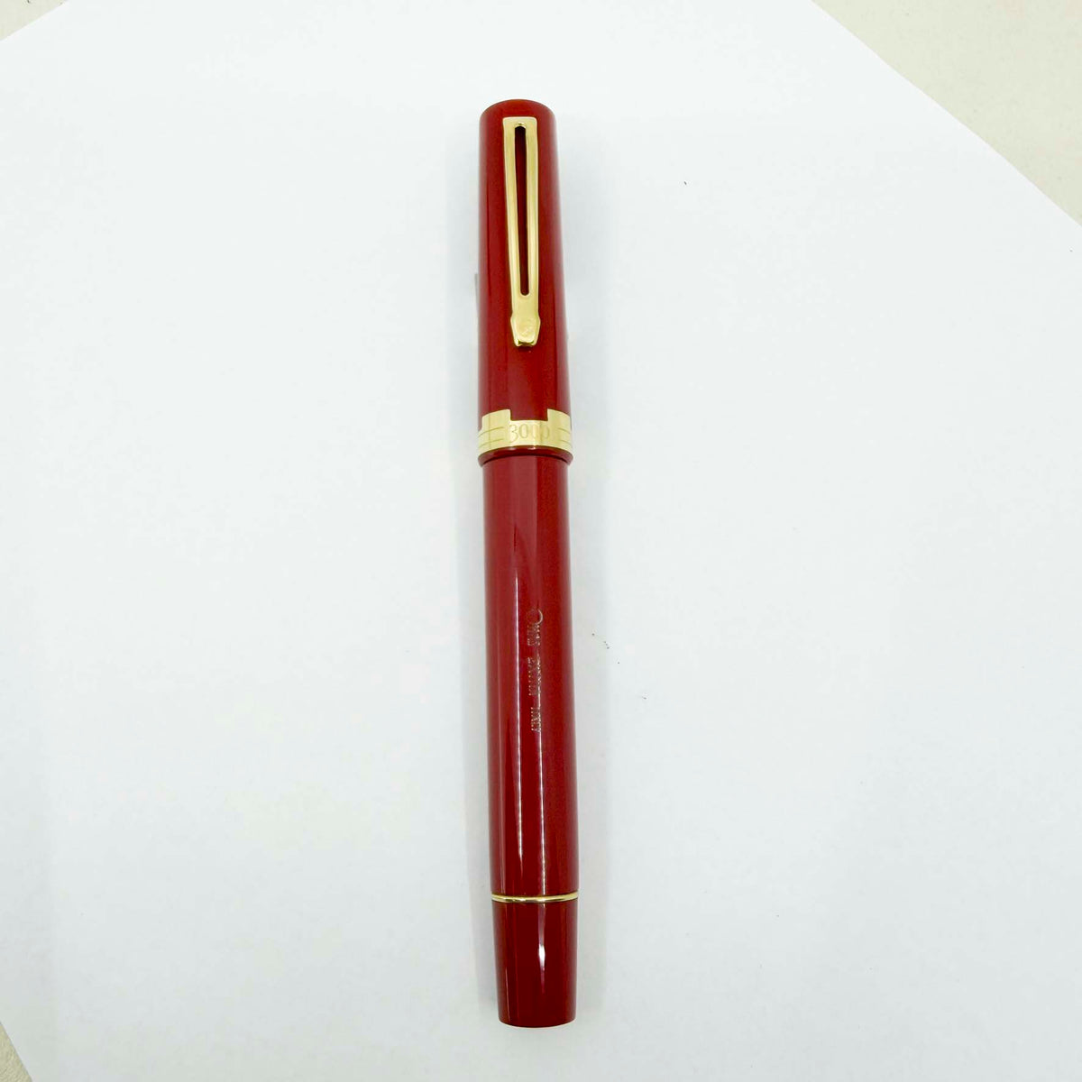 OMAS Jerusalem 3000 Red Terracotta Vegetal Resin Special Edition Fountain Pen  - Medium 18kt Gold Nib