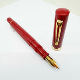 OMAS Jerusalem 3000 Red Terracotta Vegetal Resin Special Edition Fountain Pen  - Medium 18kt Gold Nib