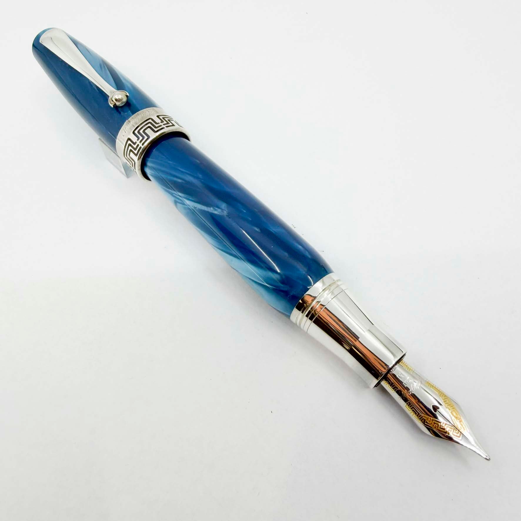 Montegrappa Miya Lustrous Turquoise Celluloid Fountain Pen