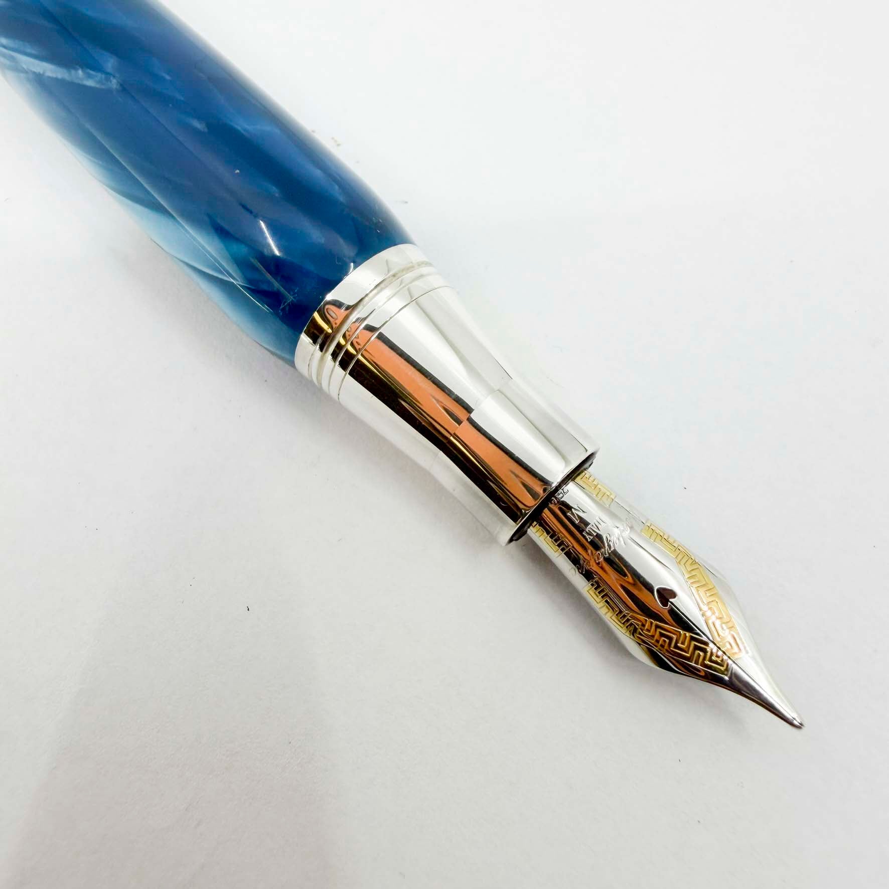Montegrappa Miya Lustrous Turquoise Celluloid Fountain Pen