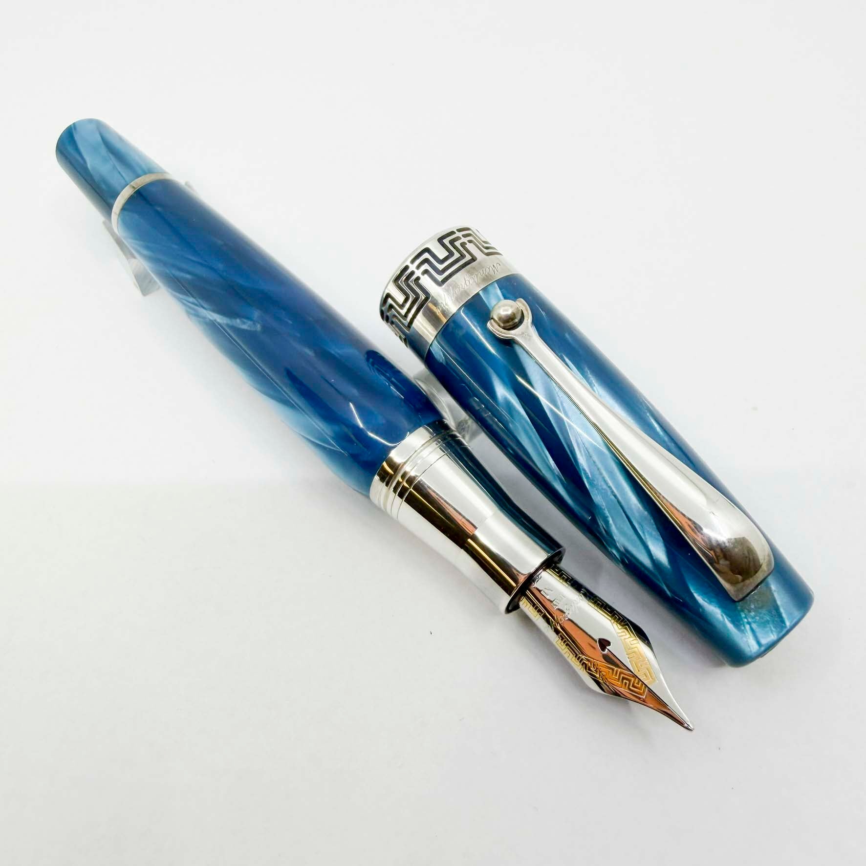 Montegrappa Miya Lustrous Turquoise Celluloid Fountain Pen