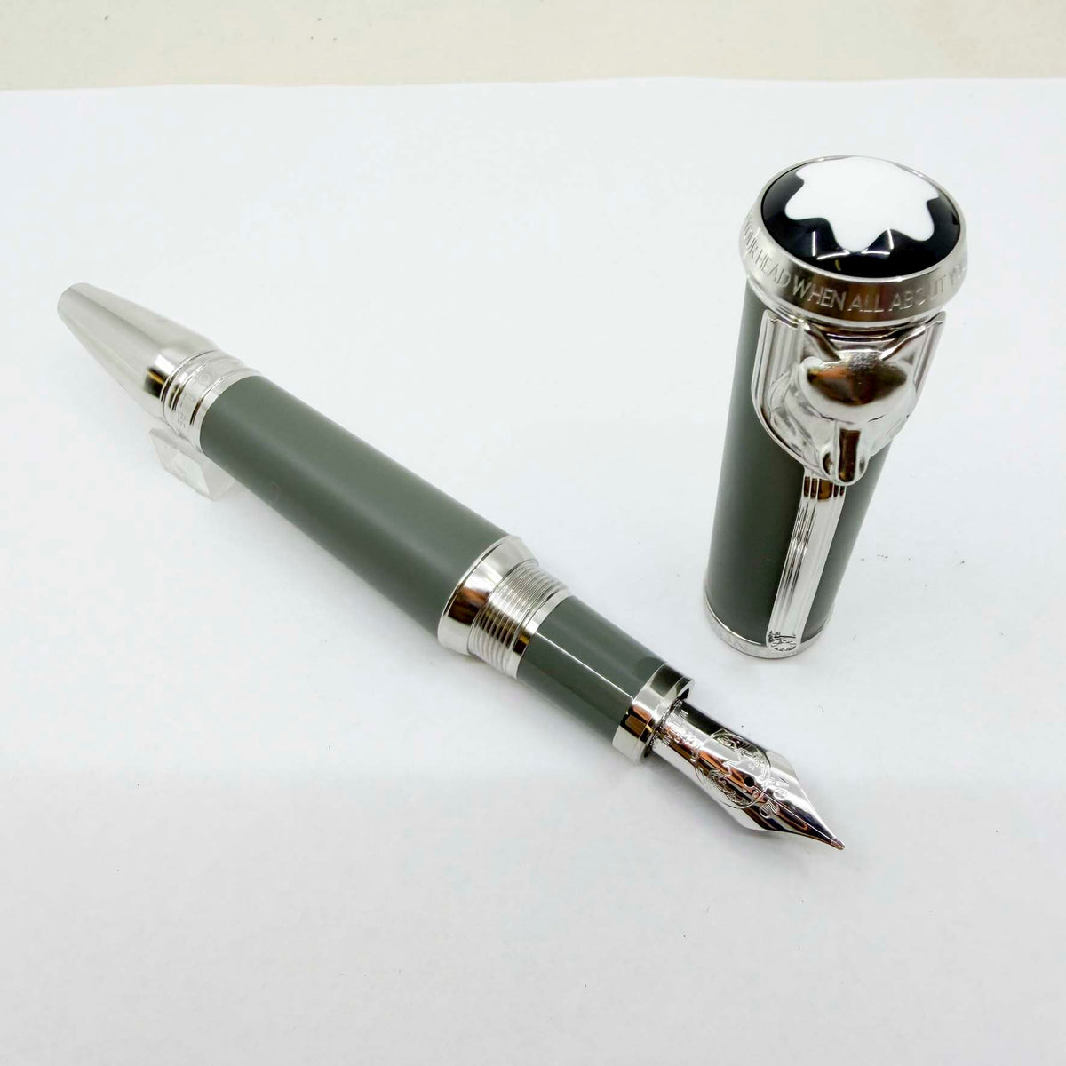 Montblanc Writer Series Rudyard Kipling Limited Edition Fountain Pen - Medium 18kt Gold Nib - MINT with Original Box & Paperwork