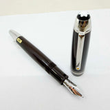 Montblanc Le Petit Prince & Aviator LeGrand #146 Brown Resin Fountain Pen - Double Broad 14kt Gold Nib