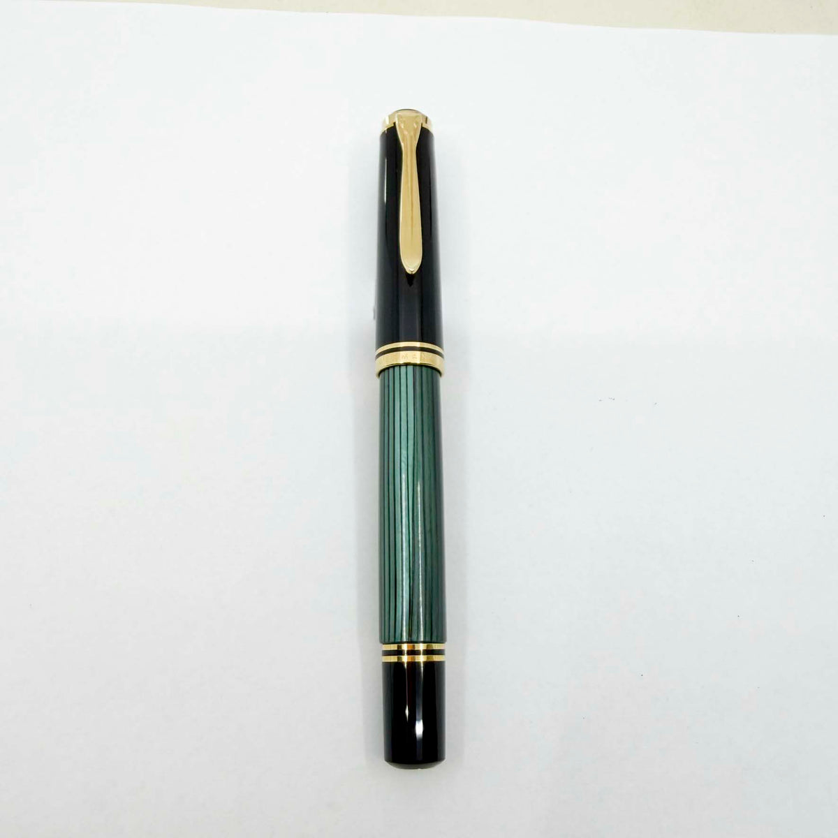Pelikan Early R800 Green Striped Barrel Rollerball Pen - Made In West Germany
