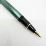 Pelikan Early R800 Green Striped Barrel Rollerball Pen - Made In West Germany