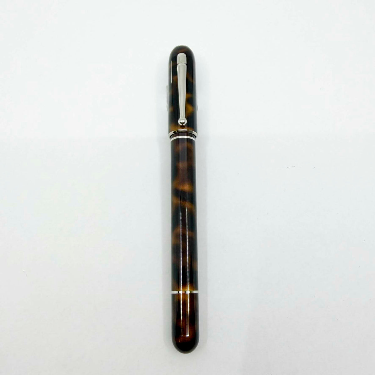 Dunhill Sidecar Tortoiseshell Lacquer Fountain Pen  - Medium 18kt Gold Nib - MINT