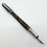 Dunhill Sidecar Tortoiseshell Lacquer Fountain Pen  - Medium 18kt Gold Nib - MINT