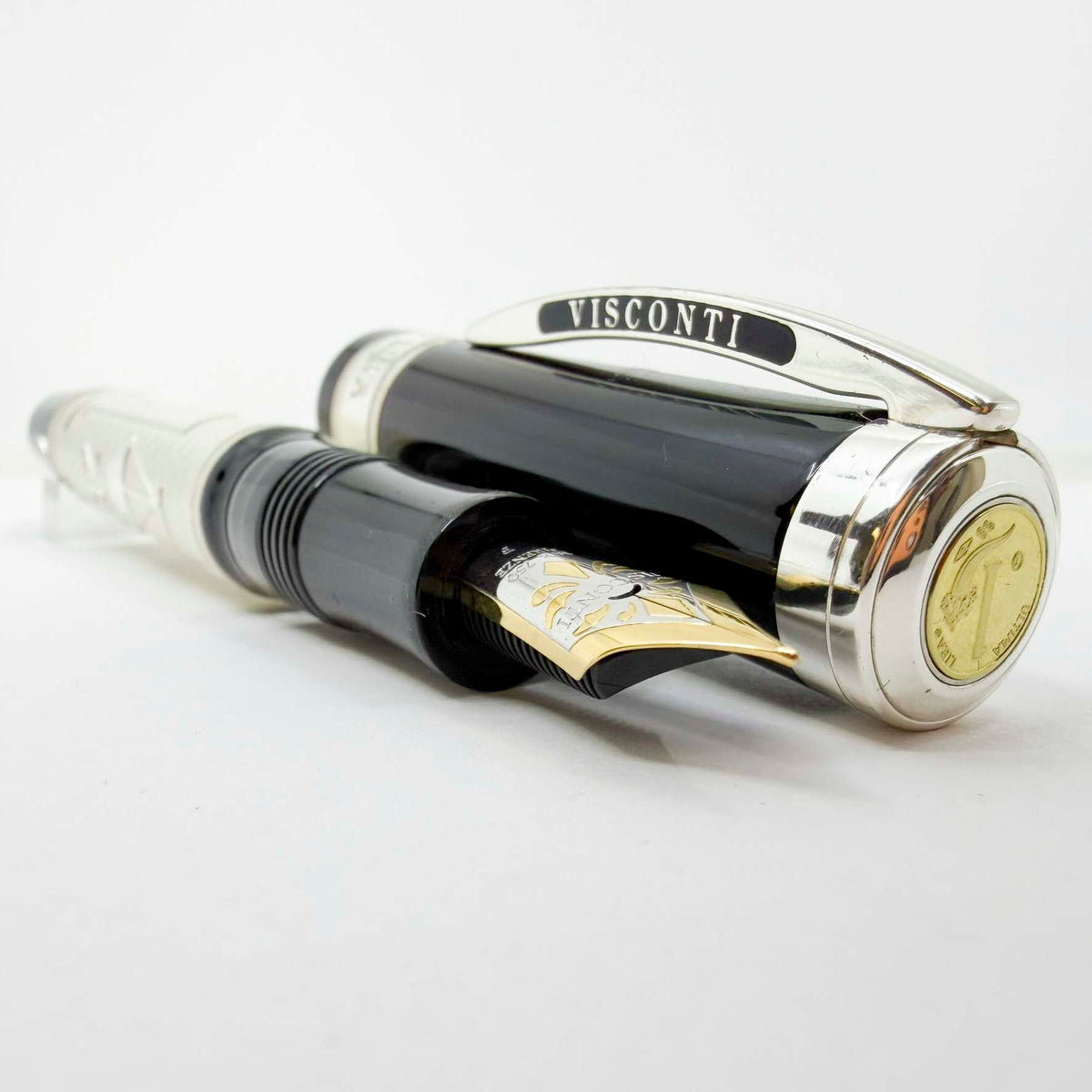 Visconti Limited Edition Ultimate Lira Oversized Fountain Pen #086/975 - Fine 18kt Gold Nib