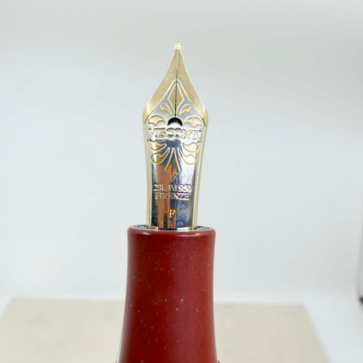 Visconti Brunelleschi Terracotta 8-Sided Limited Edition Oversized Fountain Pen #126/388 - Flexible Fine 23K Palladium Dreamtouch Nib