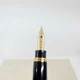 Montblanc Meisterstuck Mozart Black Resin Fountain Pen - Medium 14kt Gold  Nib