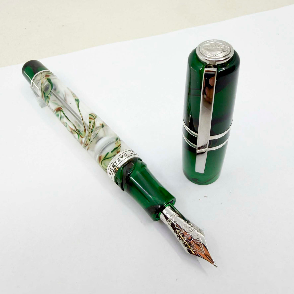 Visconti Limited Edition Homo Sapiens Florentine Hills Demonstrator Fountain Pen #0056/1000 - Very Flexible Fine 23K Palladium Nib
