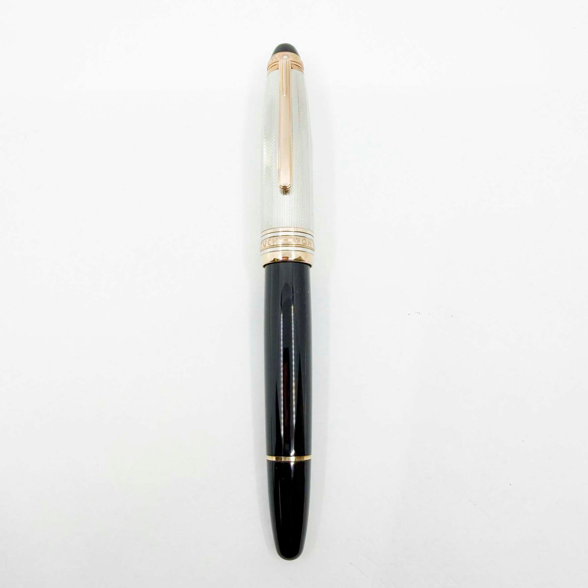 Montblanc Meisterstuck 75th Anniversary "1924" LeGrand Doue Numbered Limited Edition Solitaire Barleycorn Sterling Silver Fountain Pen - Medium 18kt Gold Nib - MINT