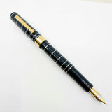 OMAS Dark Blue Marconi Limited Edition Fountain Pen - Medium 18kt Gold Nib