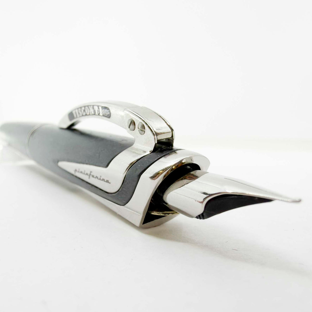 Visconti Pininfarina Carbongrafite Retractable Nib Limited Edition Fountain Pen - Fine Chromium 18 SmarTouch Tubular Nib