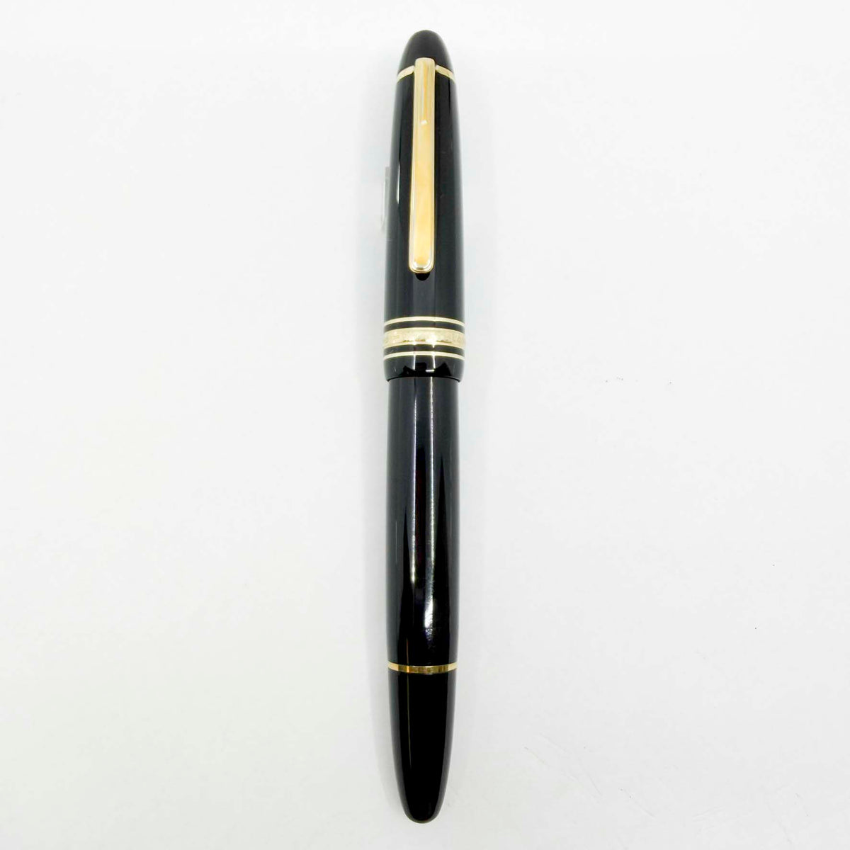 Montblanc Meisterstuck Black Resin #146 LeGrand Fountain Pen - Fine 14kt Gold Nib