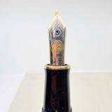 Pelikan Souveran M1000 Black Fountain Pen with Gold-Plated Trim - Medium 18kt Gold Nib