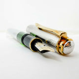Pelikan Souveran M750 Silver-Plated 150th Anniversary Silver Jubilee Special Edition Fountain Pen - Medium 18kt Gold Nib