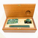 OMAS E.E. Ercolessi Marbled Green Celluloid Limited Edition Fountain Pen - Medium 18kt Gold Nib