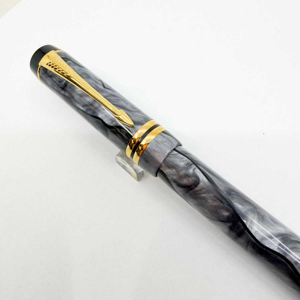 Parker Duofold Marbled Gray, Pearl & Black Rollerball Pen