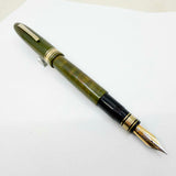 OMAS A. M. 87 Briarwood Fountain Pen (The Oversized Profile Within the Series) - Flexible Medium 14kt Gold Nib (Late 1980s)