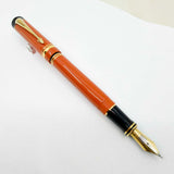 Parker "Big Red" (Orange) Duofold Centennial (Largest Size) Fountain Pen - Medium 18kt Gold Nib