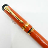 Parker "Big Red" (Orange) Duofold Centennial (Largest Size) Fountain Pen - Medium 18kt Gold Nib