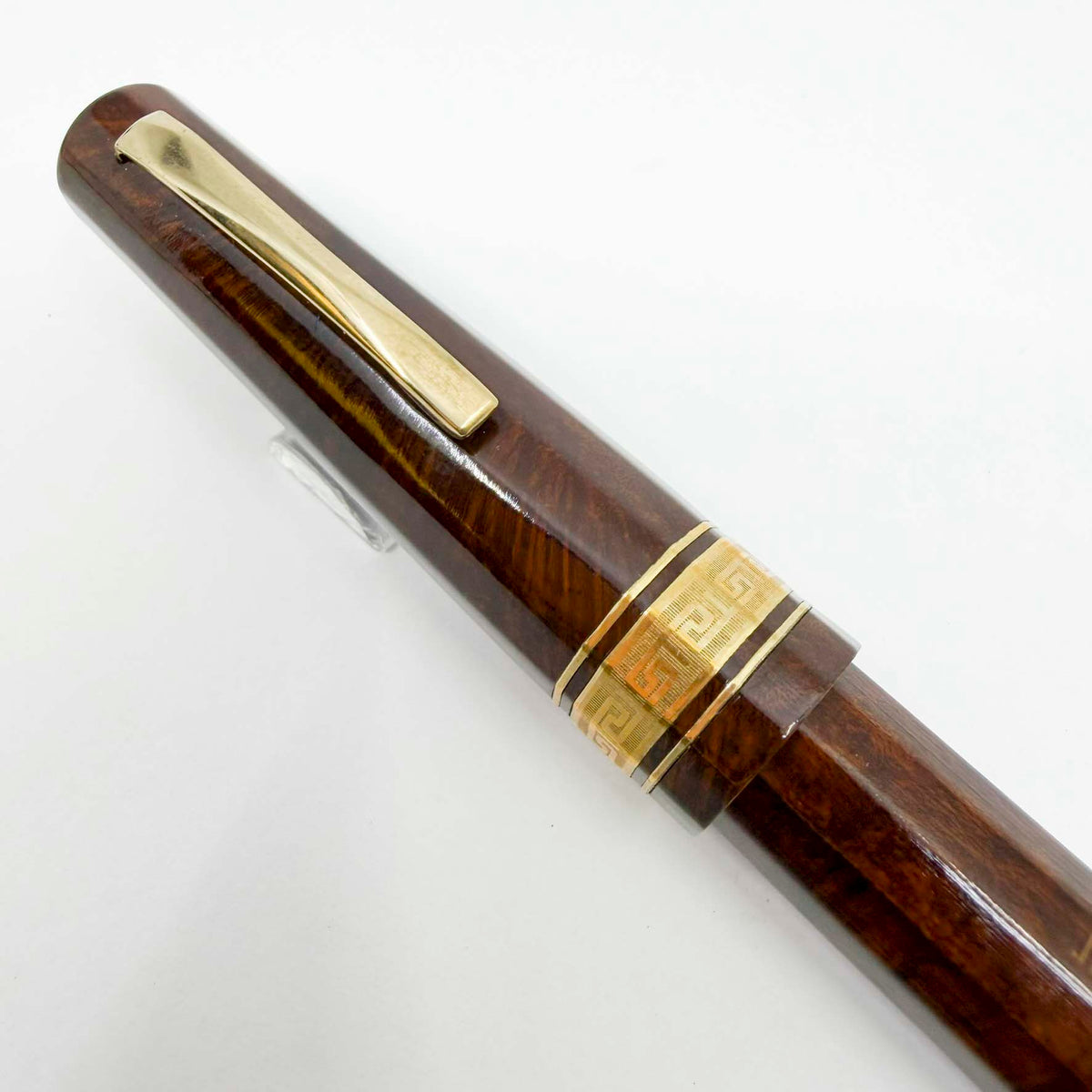 OMAS Cristoforo Colombo II Limited Edition Briarwood Faceted Fountain Pen - Medium 18kt Gold Nib