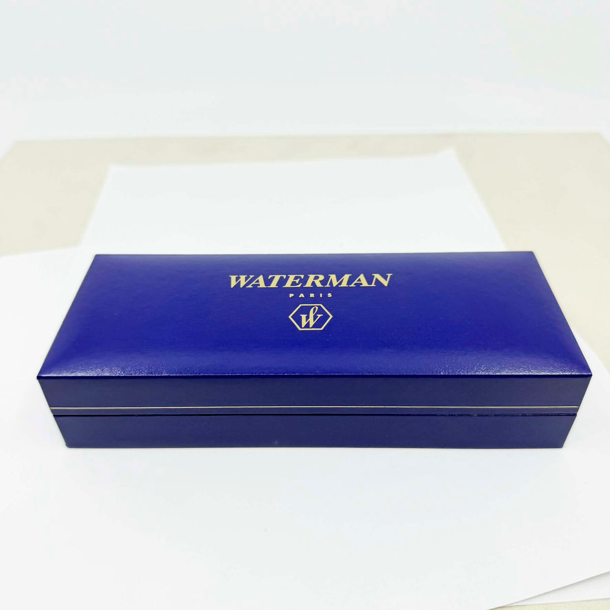 Waterman Carene Deluxe Green Barrel/Gold-Plated Cap Fountain Pen - Fine 18kt Gold Nib