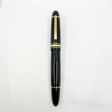 Montblanc Meisterstuck Black Resin #149 Fountain Pen - Largest of the Meisterstucks - Medium 18kt Gold Nib