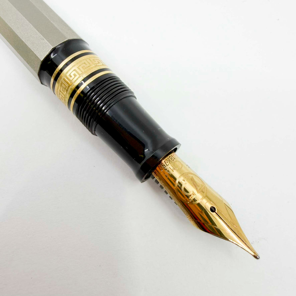OMAS T-2 Titanium 75th Anniversary Limited Edition Fountain Pen - Medium 18kt Gold Nib