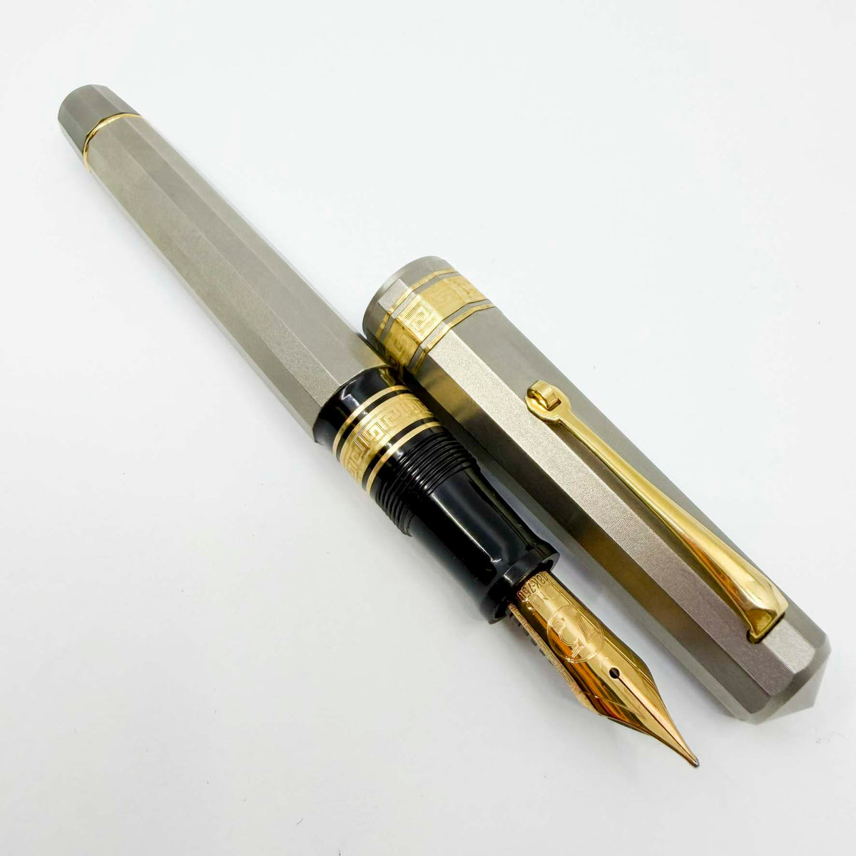 OMAS T-2 Titanium 75th Anniversary Limited Edition Fountain Pen - Medium 18kt Gold Nib
