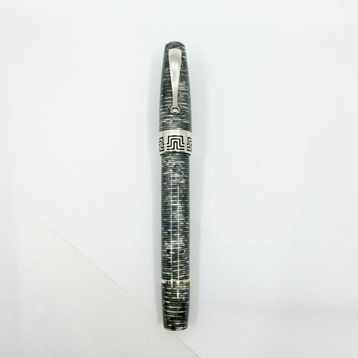 Montegrappa Extra 1930 Special Limited Edition "Shiny Circles Celluloid" Fountain Pen - Fine 19kt Gold Nib - #06 of 35 Pens Made!