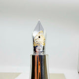 Montegrappa Extra 1930 Special Limited Edition "Shiny Circles Celluloid" Fountain Pen - Fine 19kt Gold Nib - #06 of 35 Pens Made!