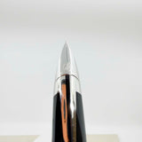 Waterman Edson Black Diamond Fountain Pen - Medium 18kt Gold  Nib - SCARCE!
