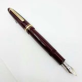 Montblanc Meisterstuck Bordeaux Resin #147 LeGrand Traveler Fountain Pen - Broad 14kt Gold Nib
