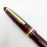 Montblanc Meisterstuck Bordeaux Resin #147 LeGrand Traveler Fountain Pen - Broad 14kt Gold Nib