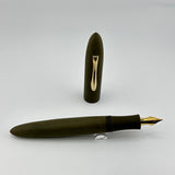 Ranga India Giant Torpedo Green unpolished ebonite  - Fountain Pen