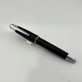 No name chrome and Leather black  - Fountain Pen