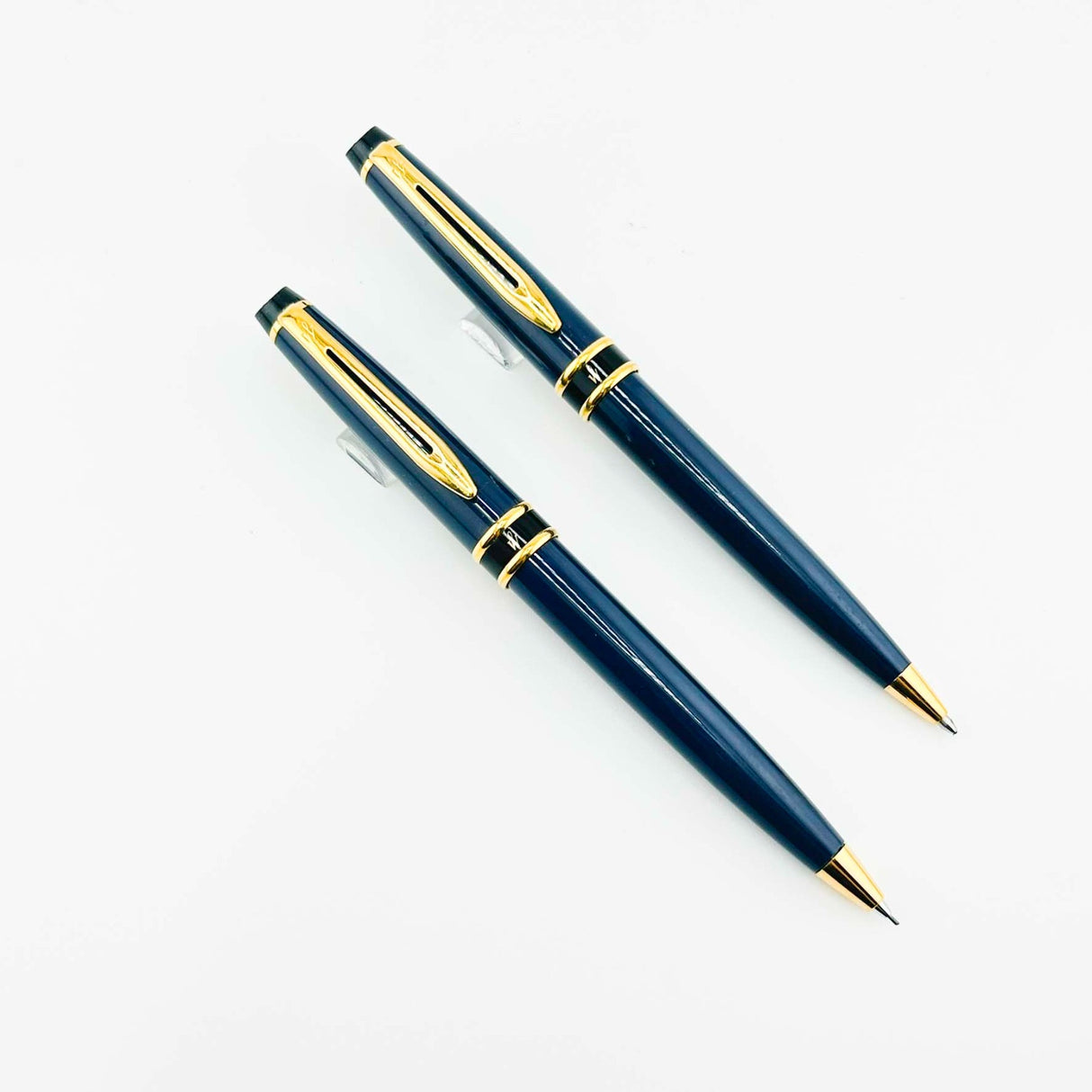 Waterman  Expert Set Blue Marble  - Ballpoint Pen and Pencil
