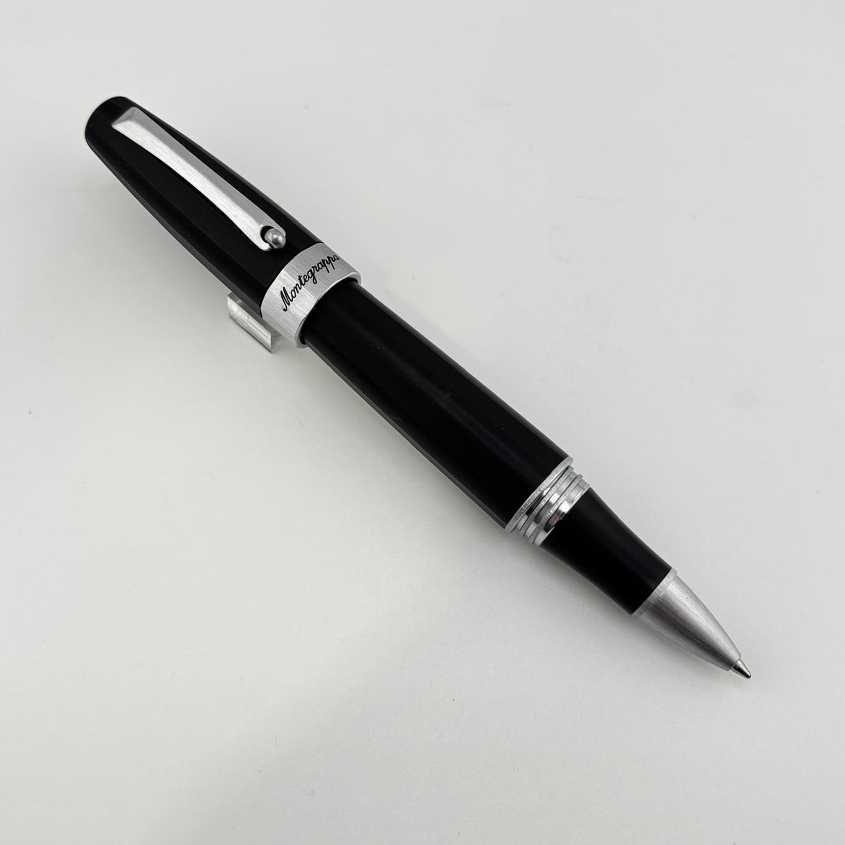 Montegrappa Magnifica Faceted Black Matte - Rollerball Pen