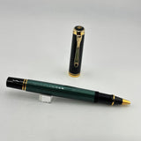 Pelikan Souveran R400 Green stripped  - Rollerball Pen