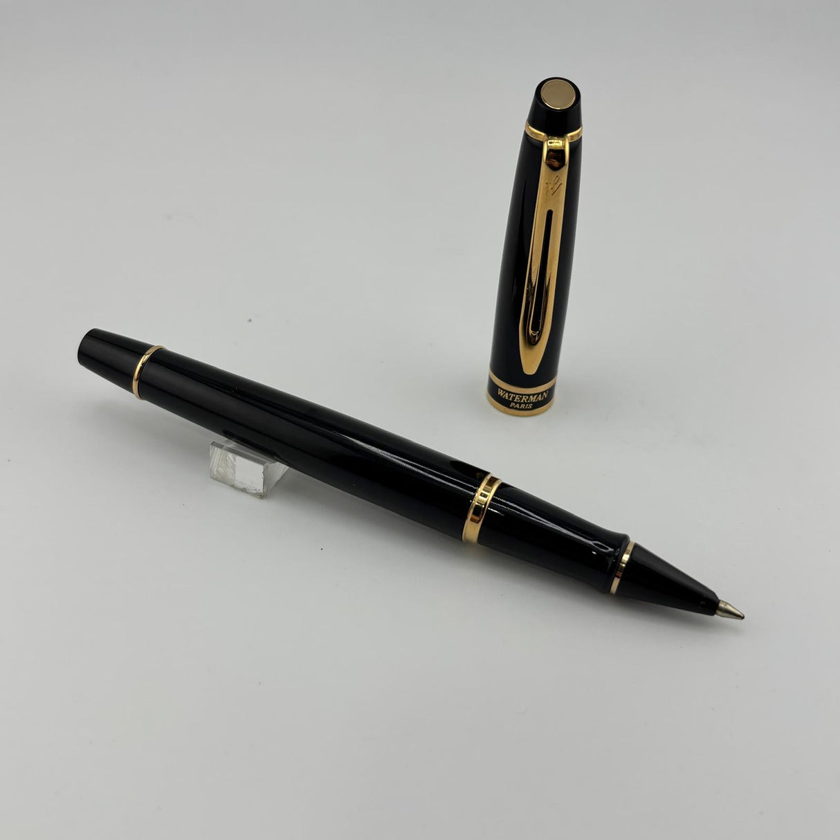 Waterman Expert Black  Gold trim -Roller Ball