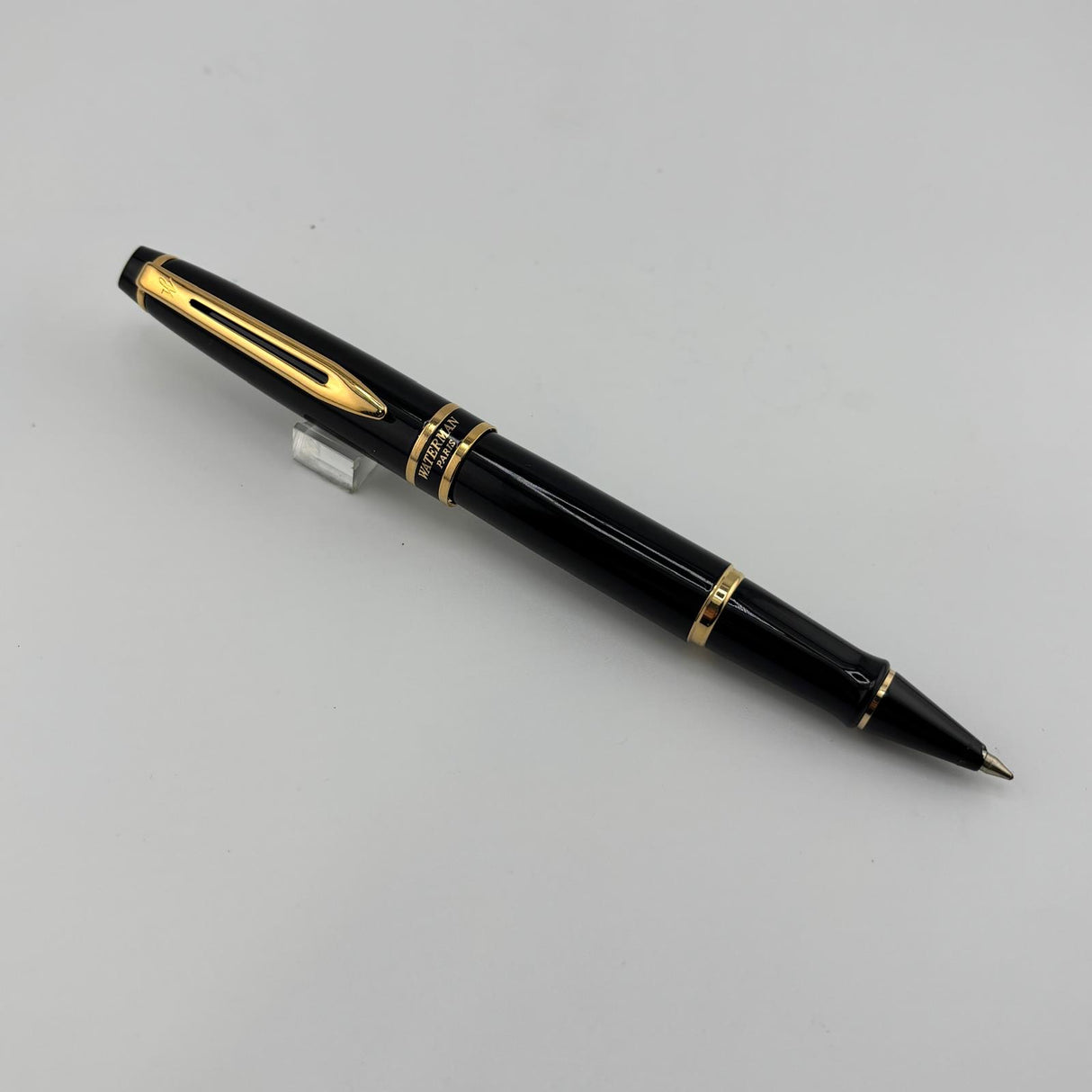 Waterman Expert Black  Gold trim -Roller Ball