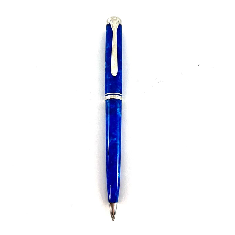 Pelikan Souveran K805 Marbled Blue O Blue Transparent Special Edition Ballpoint Pen
